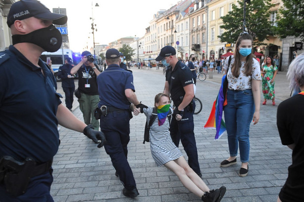 Akcja policji na Krakowskim Przedmieściu