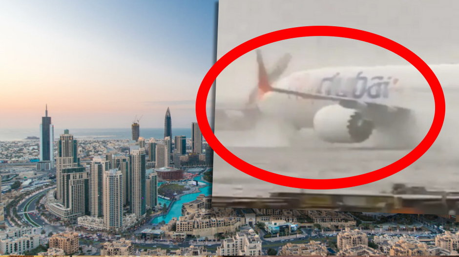 Niebezpieczna sytuacja na lotnisku w Dubaju