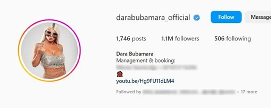 Dara Bubamara (Foto: Instagram/darabubamara_official)