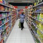 FILE PHOTO: A customer shops in a Casino supermarket in Nice