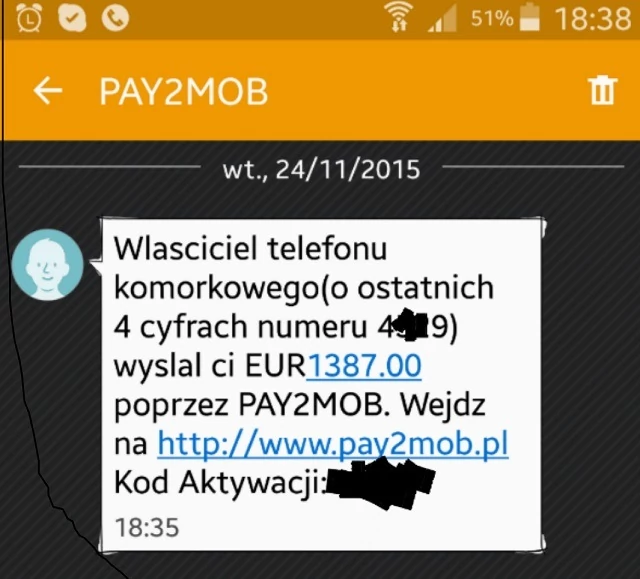 Na takie wiadomości SMS trzeba po prostu uważać