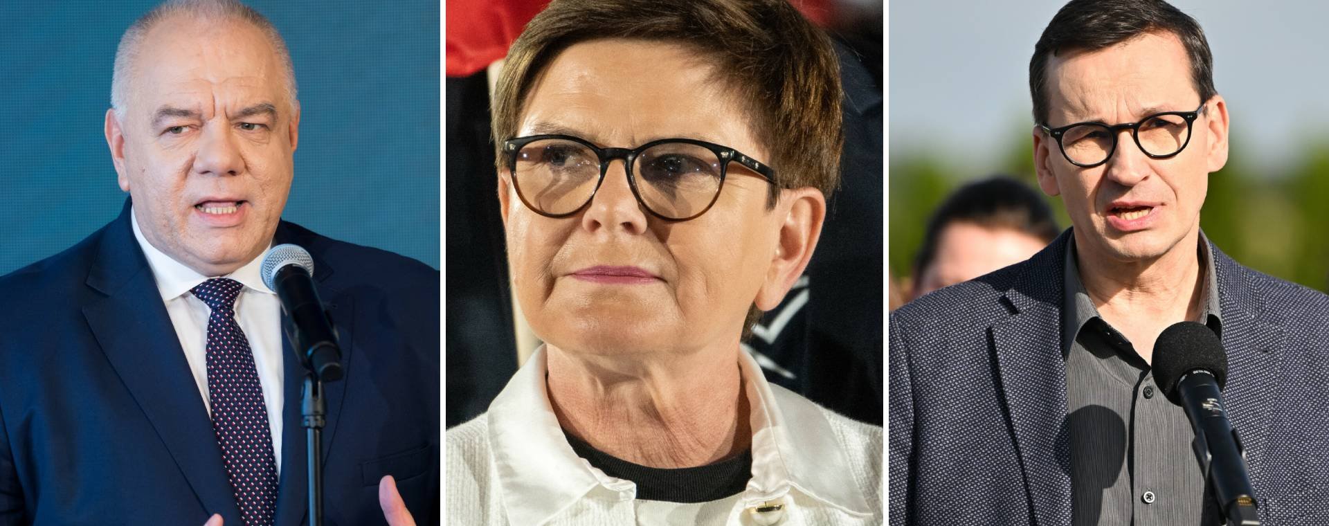 Czy politycy PiS staną przed Trybunałem Stanu? Na zdjęciu Jacek Sasin, Beata Szydło i Mateusz Morawiecki