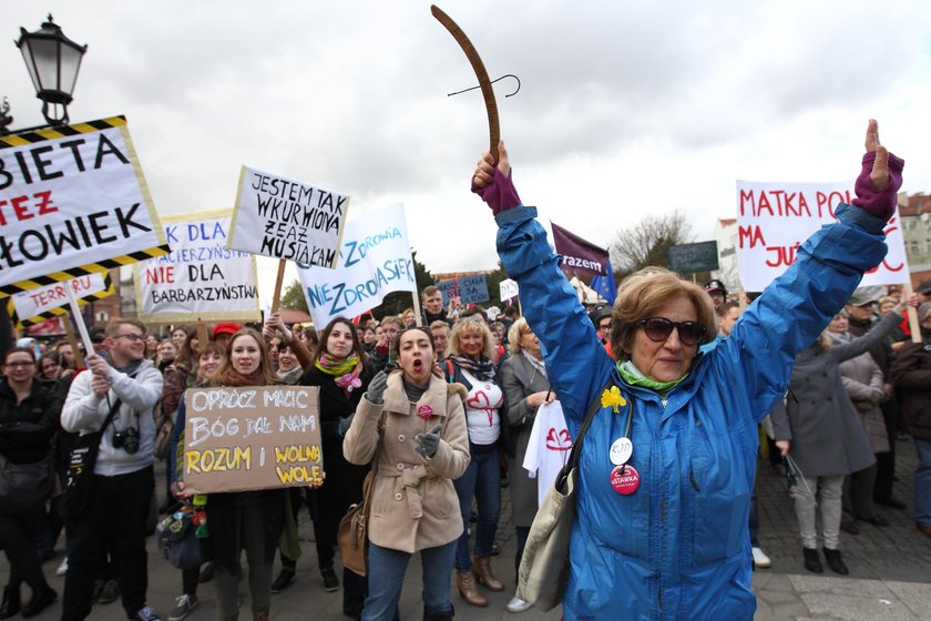 Czarny protest w Gdańsku