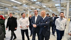 Aleksandar Vučić na svečanoj ceremoniji otvaranja fabrike Ariston Climate Solutions