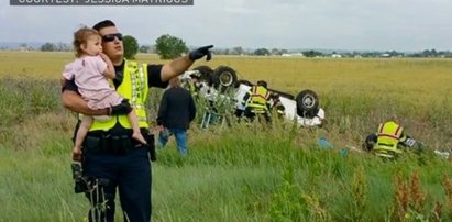 Jej tata zginął w wypadku. Policjant zrobił, co mógł, by nie pękło jej serce