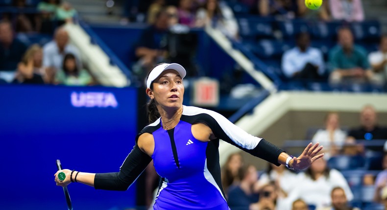 Jessica Pegula defeated fellow American Shelby Rogers in the first round of the US Open.Robert Prange/Contributor/Getty Images