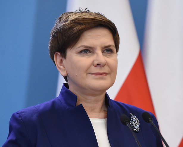 Premier Beata Szydło podczas konferencji prasowej, PAP/Radek Pietruszka