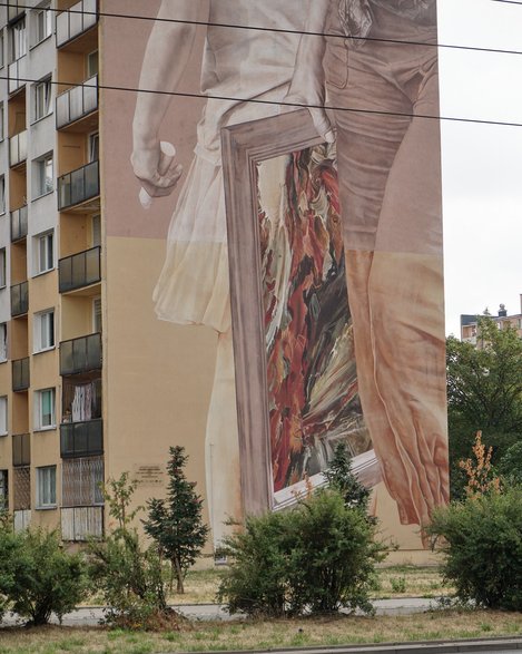 Mural w Łodzi