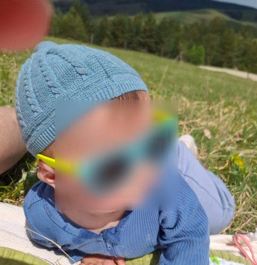 Gagi Jovanović sa unukom na Zlatiboru