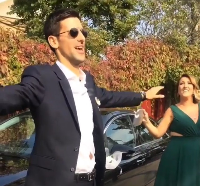 Novak Đoković u trenucima slavlja