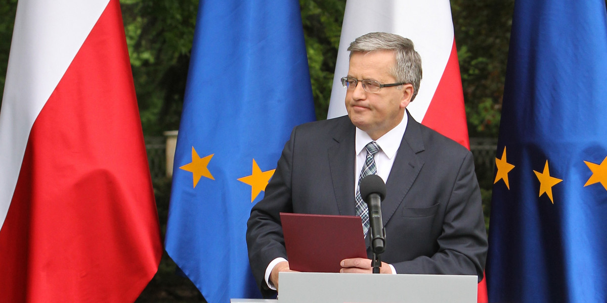 Bronisław Komorowski dzień po przegranej w 1 turze wyborów prezydenckich