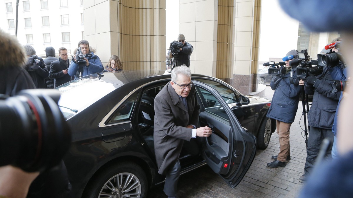 Foreign diplomats arrive to Russian Foreign Ministry to attend a briefing on Skripal and his daughte