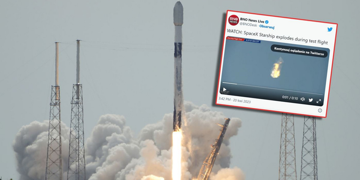 Firmie SpaceX Elona Muska nie udał się start wielkiej rakiety.