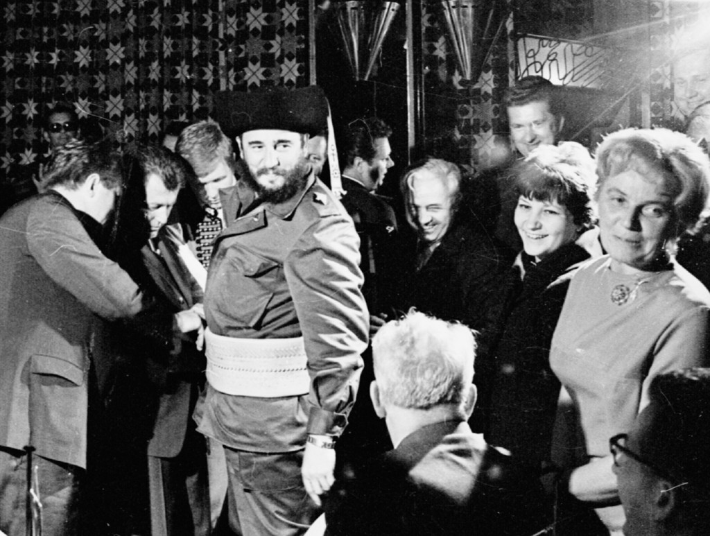 Fidel Castro na Slovensku v roku 1972. 