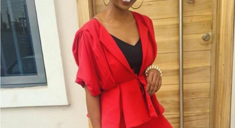 Bolanle Olukanni in her valentine outfit