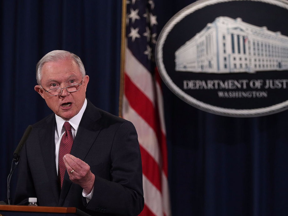 Attorney General Jeff Sessions announcing the end of the Deferred Action for Childhood Arrivals program.