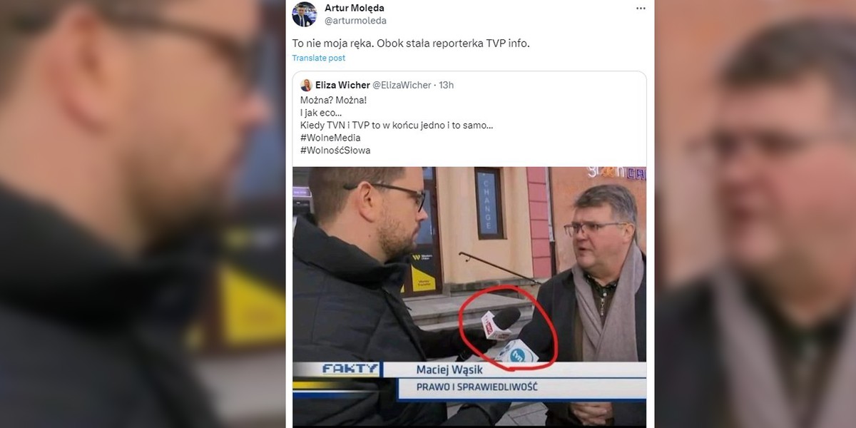 Reporter TVN24 musiał się tłumaczyć. Wszystko przez to zdjęcie.