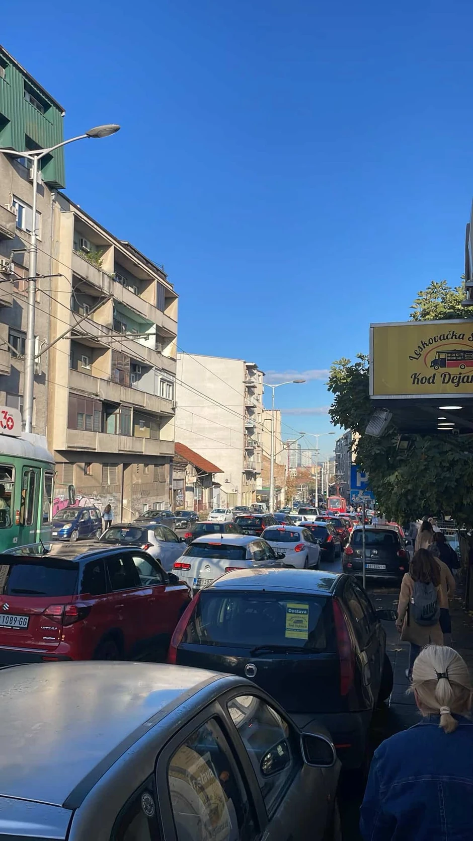 Gužva u Ulici vojvode Stepe