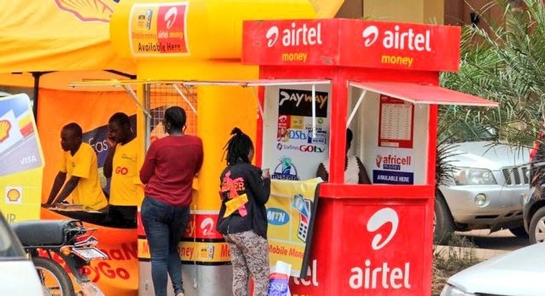 Mobile money booth