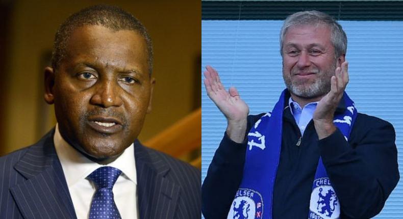 Dangote overtakes Chelsea owner Abramovich on list of world’s richest persons