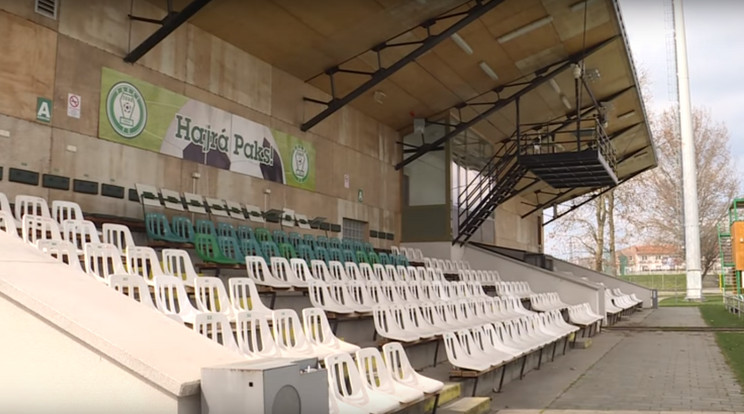 Állami támogatással építik át a paksi stadiont/Fotó: Youtube