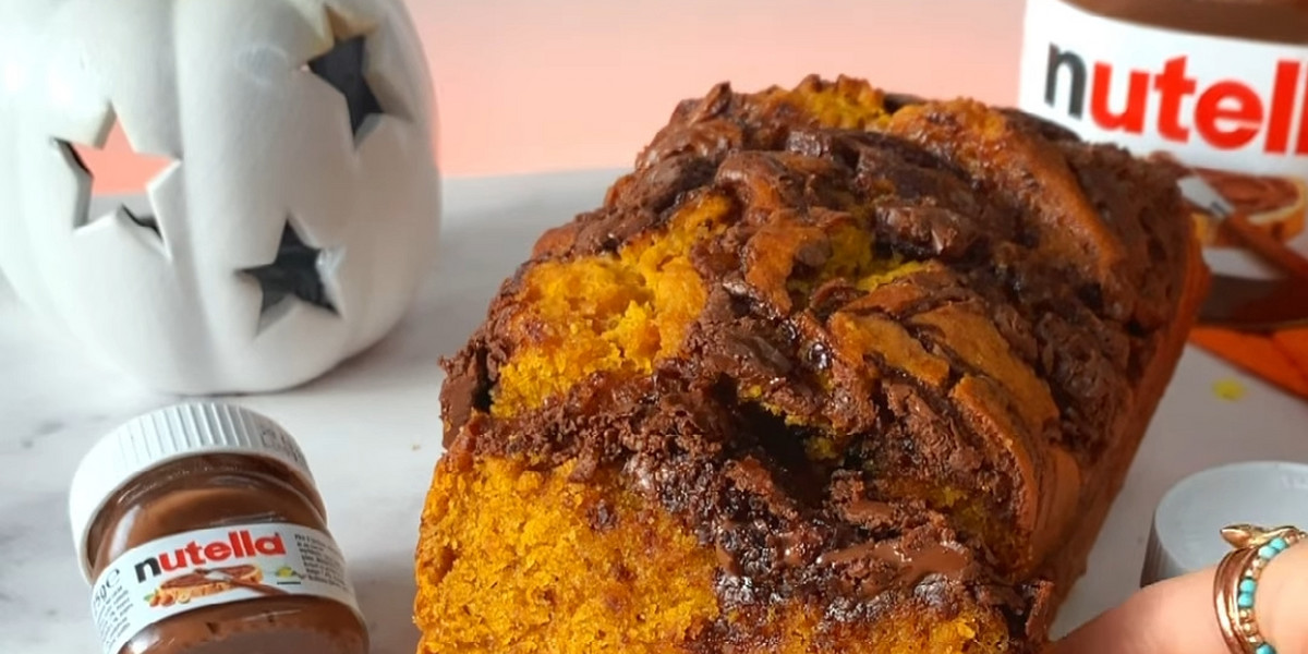 Ciasto dyniowe z Nutellą to dobry pomysł na jesienny deser.
