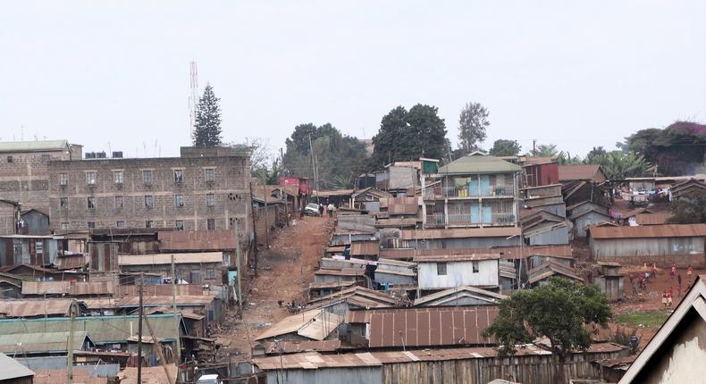 Houses in Kangemi slum