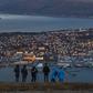 Panorama Tromsø, największego miasta północnej Norwegii