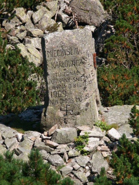 Kamień Karłowicza w Tatrach