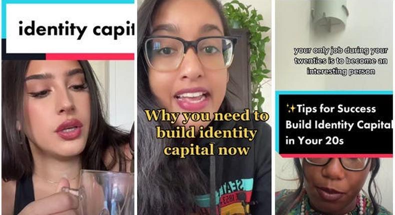 Meg Jay, the author of The Defining Decade, told Insider that she sees identity capital as anything you do that adds value to who you are.Dellara Gorjian, Jareen Imam, and Tonna Obaze