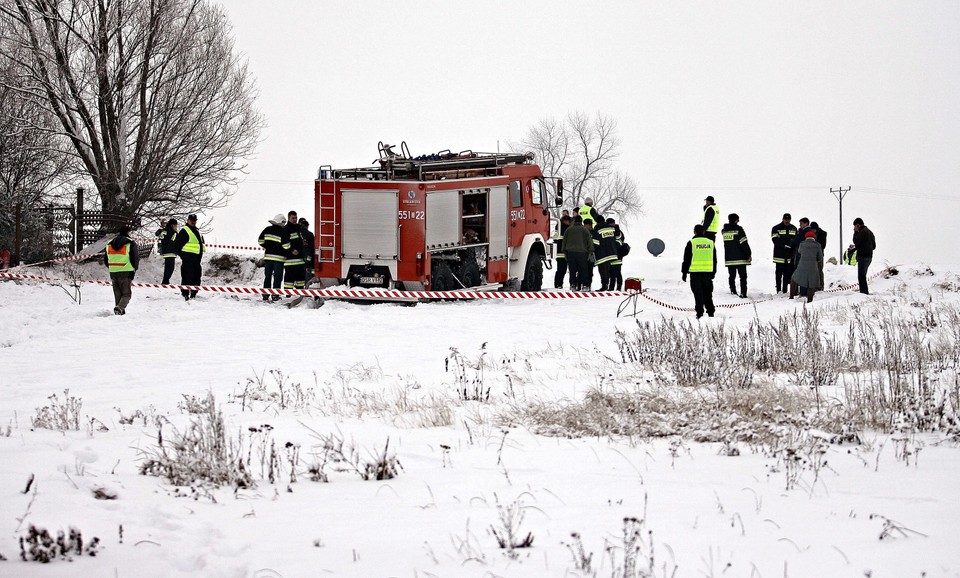 JAROSTÓW WYPADEK ŚMIGŁOWCA RATUNKOWEGO