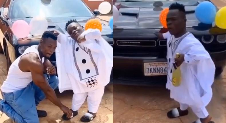 Shatta Bandle gifts his bouncer a new car