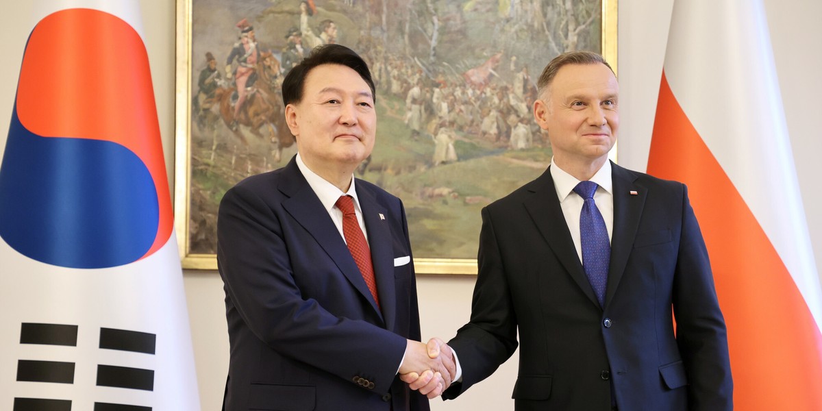 Yoon Suk Yeol i Andrzej Duda