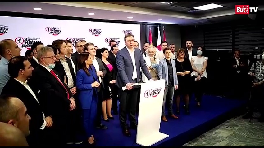 Vučićevo obraćanje posle izbora