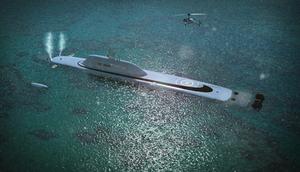 A rendering for the Migaloo M5, a proposed submersible superyachtMigaloo