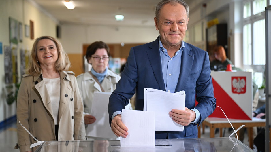 Donald Tusk głosował w swoim rodzinnym Sopocie