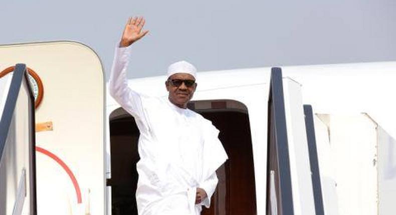 President leaves Nigeria for Egypt.