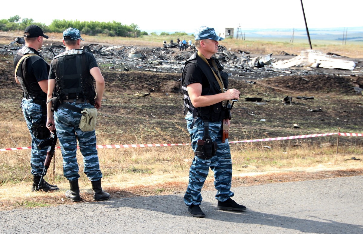 Wrak zestrzelonego nad Donieckiem samolotu MH17