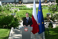 Prezydent: chciałem tu stanąć z premierem. Nie skorzystał z zaproszenia