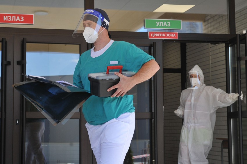 Privremena kovid bolnica u Užicu