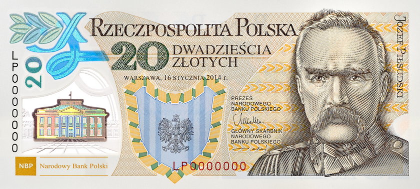 Piłsudski trafił na banknoty