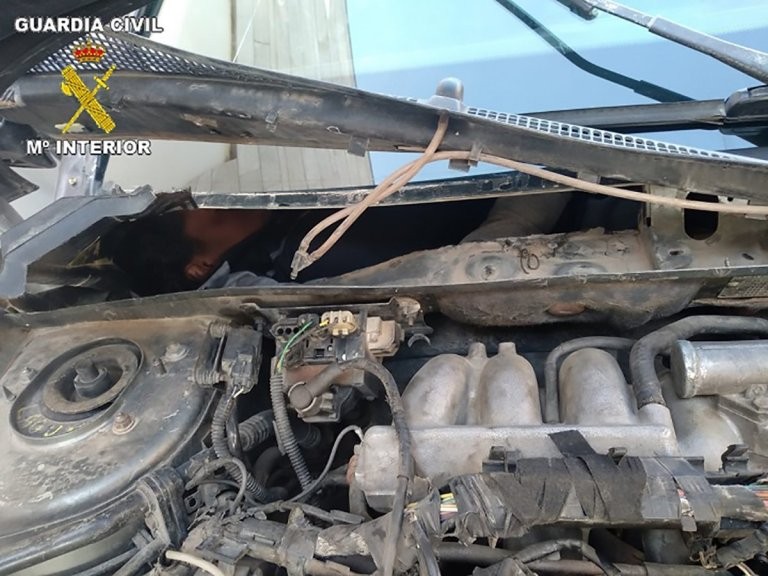 The drivers have all been detained Picture by Guardia Civil 