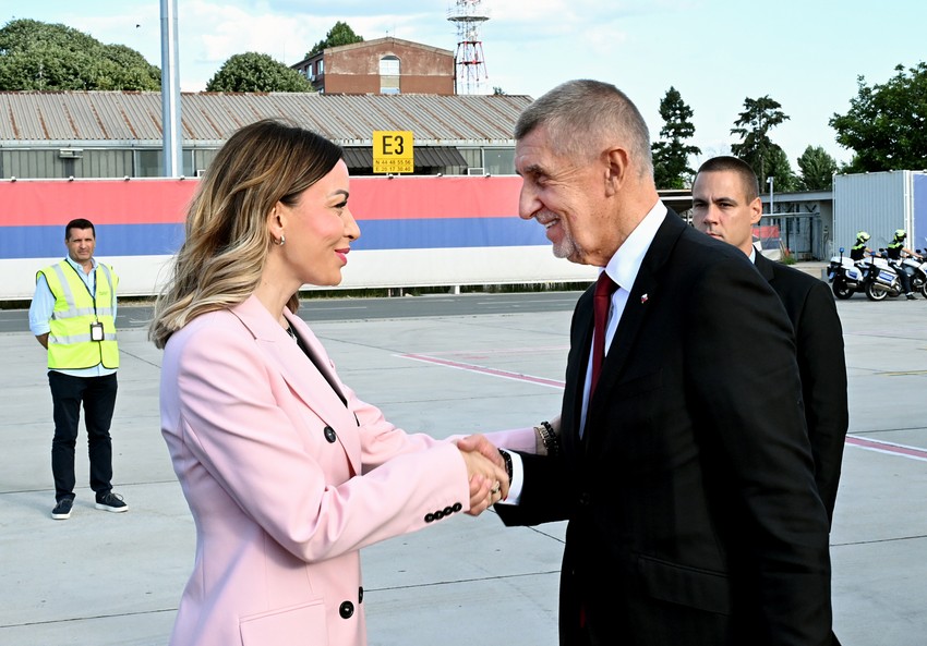 Andrej Babiš i Adrijana Mesarović