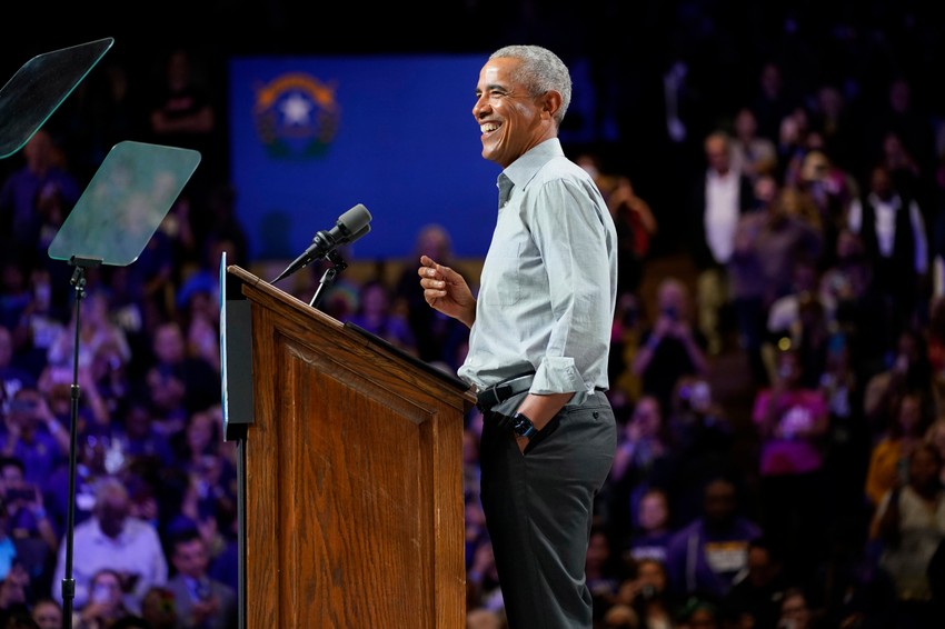 Barak Obama na skupu u Nevadi 1. novembra