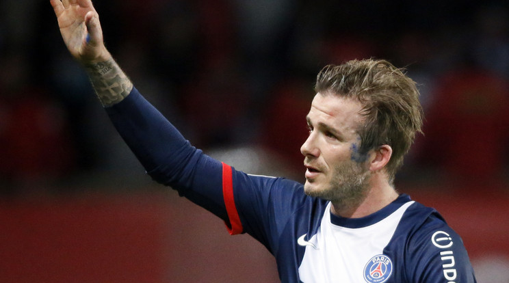 David Beckham a PSG színeiben/Fotó: AFP