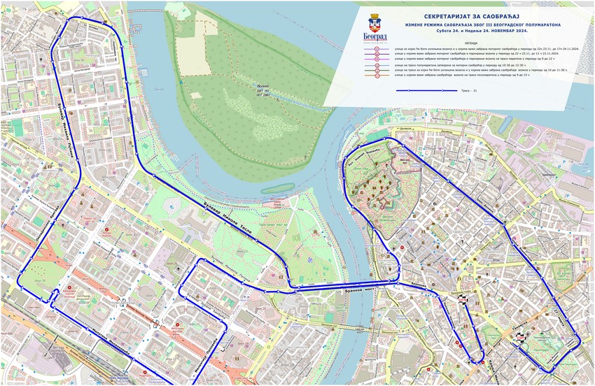 Polumaratonska trasa