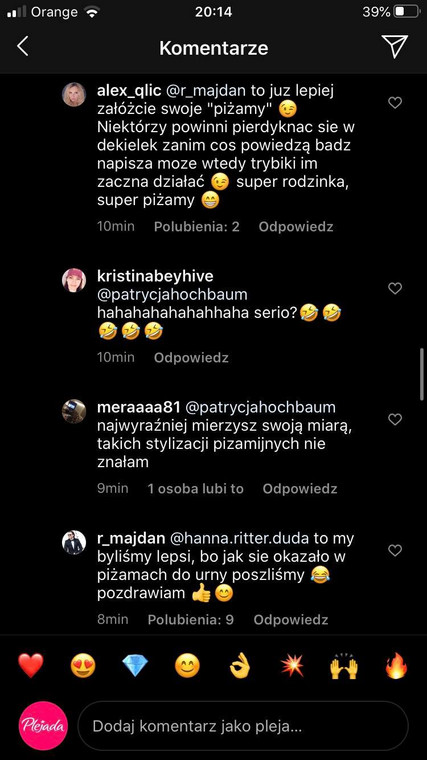 Radosław Majdan na Instagramie