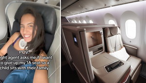 Odmówiła oddania swojego miejsca w samolocie nastolatkowi, który chciał usiąść z rodziną. Internet zapłonął