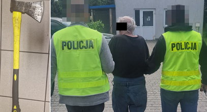 Krewki senior złapał za siekierę i ruszył do sąsiadki. Polała się krew