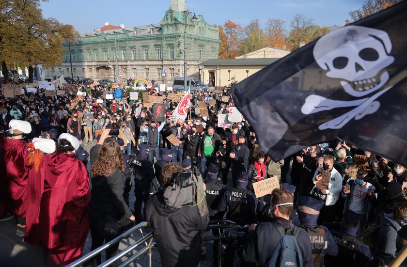 Czarny protest w Łodzi.